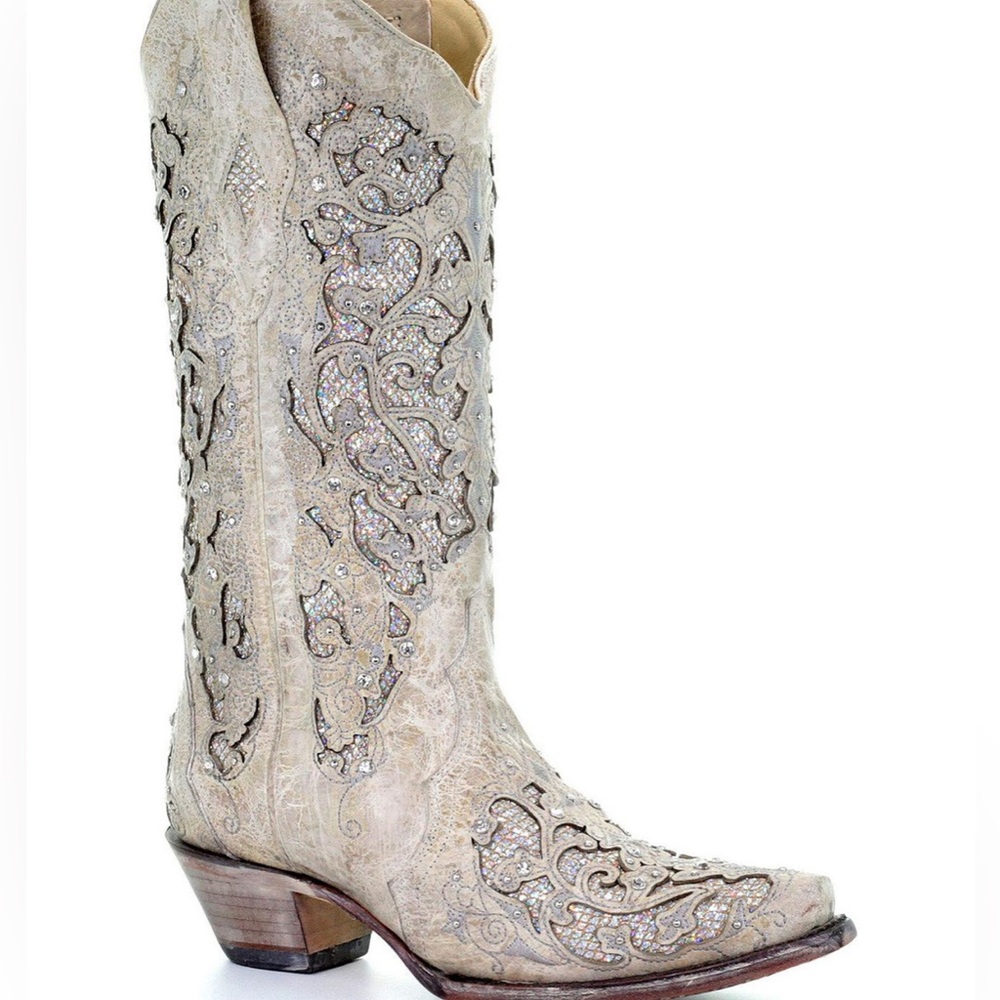 Corral rhinestone and glitter boots